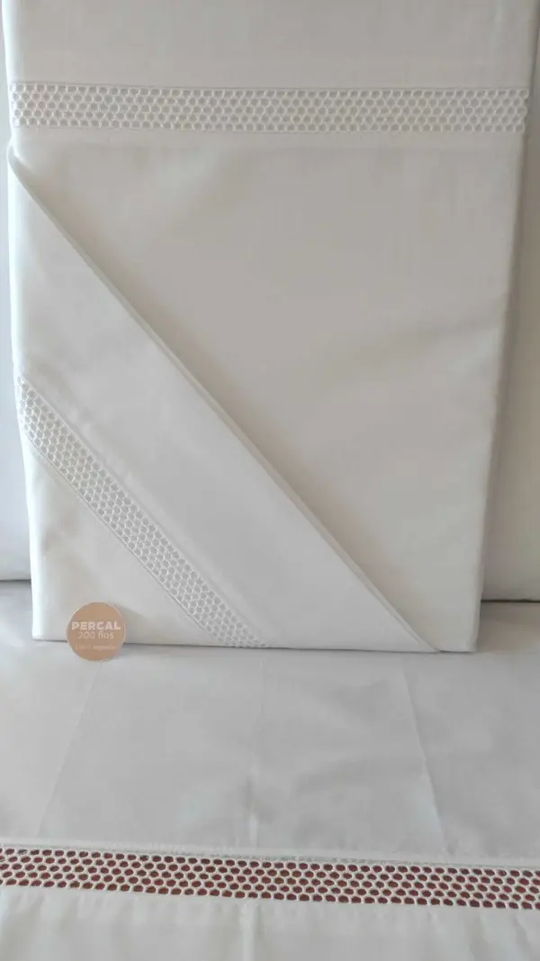 Jogo de Cama - Percal Bordado