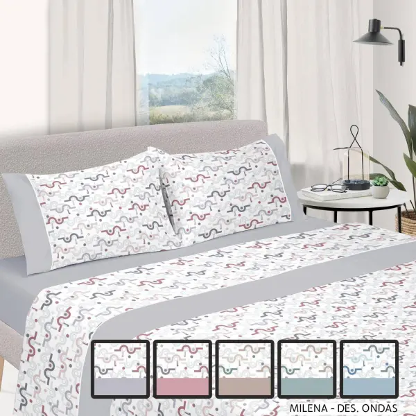 Jogo de Cama Milena - Ondas