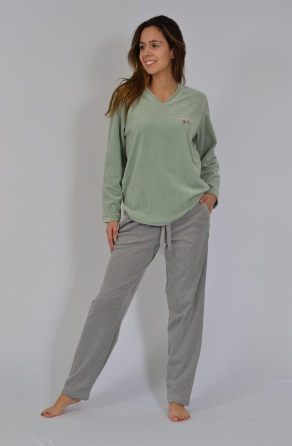134037988431682750-MS3822 COR 2 VERDE Pijama de Senhora – MS3822
