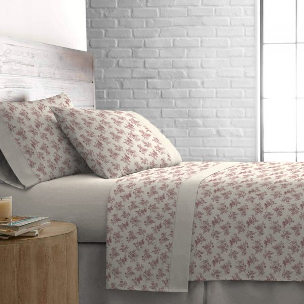 ON-134044729840065272-Sumes_Rosa Jogo de Cama Flanela Ajustável - Sumes