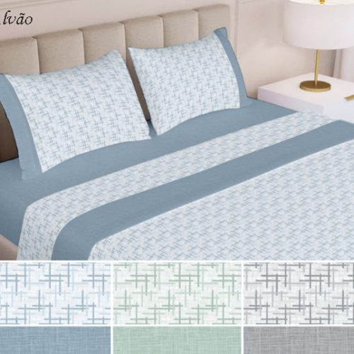 Jogo de Cama Ajustável Flanela – Alvão