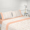 134170992094780427-MENORCA_BEGE_SALMÃO_3D Jogo de Cama Cotton – Menorca