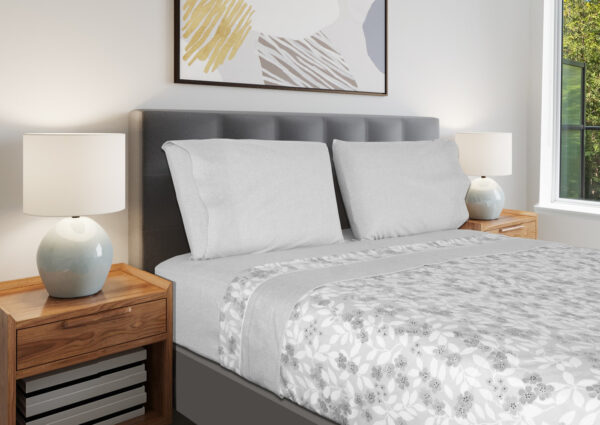 134328286531212322-FLANELA CINZA Jogo de Cama Flanela - Jardim