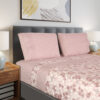 134328286531212322-FLANELA ROSA Jogo de Cama Flanela - Jardim