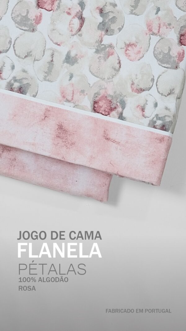 Jogo de Cama Flanela - Pétalas