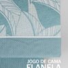 134341078142582534-Azul (2) Jogo de Cama Flanela - Pintas & Folhas