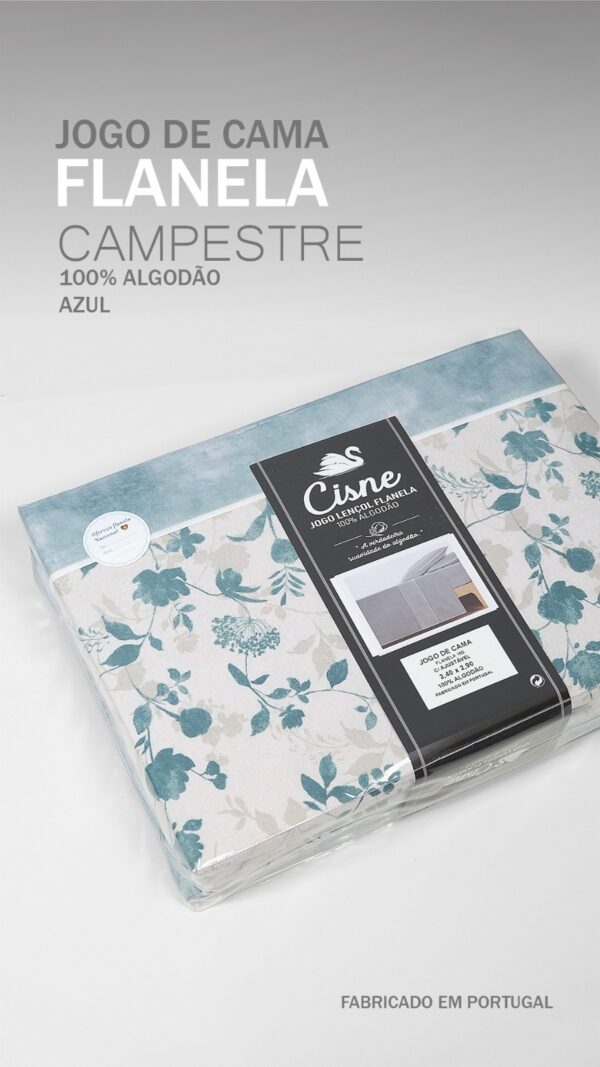 134341083128728584-Azul (2) Jogo de Cama Flanela - Campestre