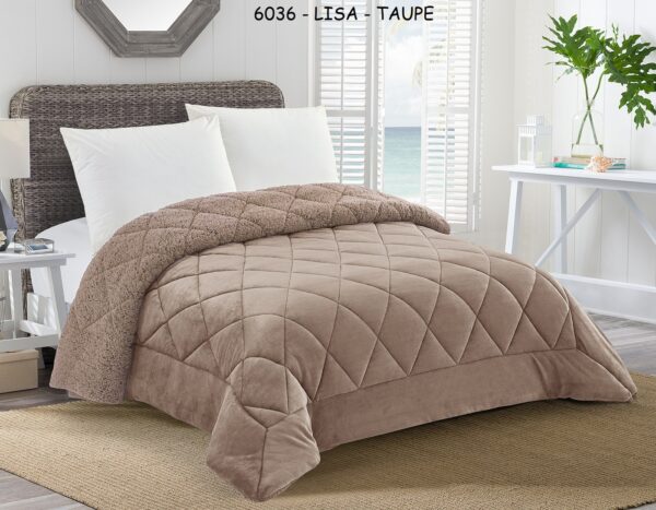 134342004337081003-TAUPE Edredão de Borrego - 6036