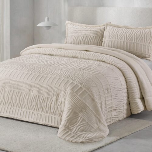 134364480792454445-Risco beig conforter Edredão Risco